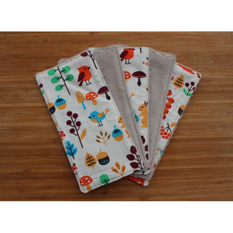 Lot de lingettes lavables