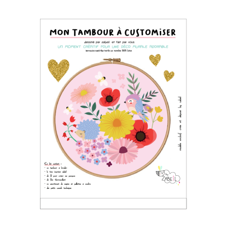 Kit tambour à customiser 'Champêtre'
