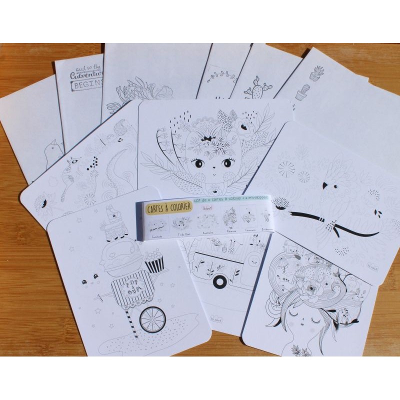 Cartes à colorier