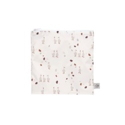 Lot de 2 pochettes à snack 'Oies/Fleurs'