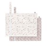 Lot de 2 grandes pochettes imperméables  'Oies/Fleurs'