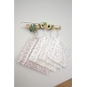 Lot de 2 grandes pochettes imperméables  'Oies/Fleurs'