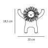 Patère lion (2 vis de fixation incluses)