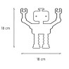 Patère robot (2 vis de fixation incluses)
